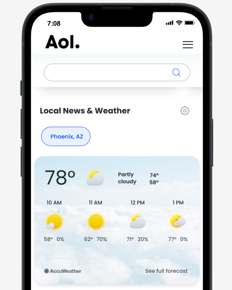 AOL Mobile Web Concept 1